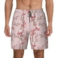 thumbnail image 1 of Kdxio Orchids Flowers Print Men's Swim Trunks with Compression Liner 7 Inch Inseam Quick Dry Swim Shorts, 1 of 7