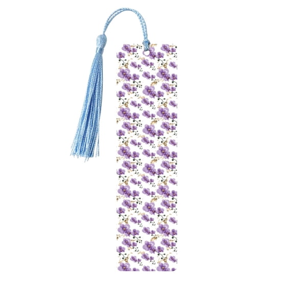 Kdxio Orchids Flowers Print Metal Tassel Bookmarks,Perfect Gift for Art Lovers and Bookworms Metal Bookmarks for Women
