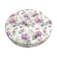 thumbnail image 1 of Kdxio Orchids Flowers Print Stool Covers Round,Stretch Round Bar Stool Covers Washable Bar Stool Cushion Slipcover for 12-15 Inch Chair, 1 of 7