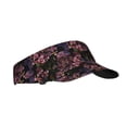 thumbnail image 1 of Kdxio Orchids Flowers Print Sun Visor Hat Golf Visor Adjustable Velcro Outdoor Sports Cap for Men Women, 1 of 7