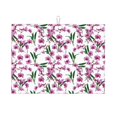 thumbnail image 1 of Kdxio Orchids Flowers for Dish Drying Mat,24*18 inch Absorbent Dish Drainer Kitchen Counter,Large Size Dish Drying Pad for Countertops,Draining Racks, 1 of 9