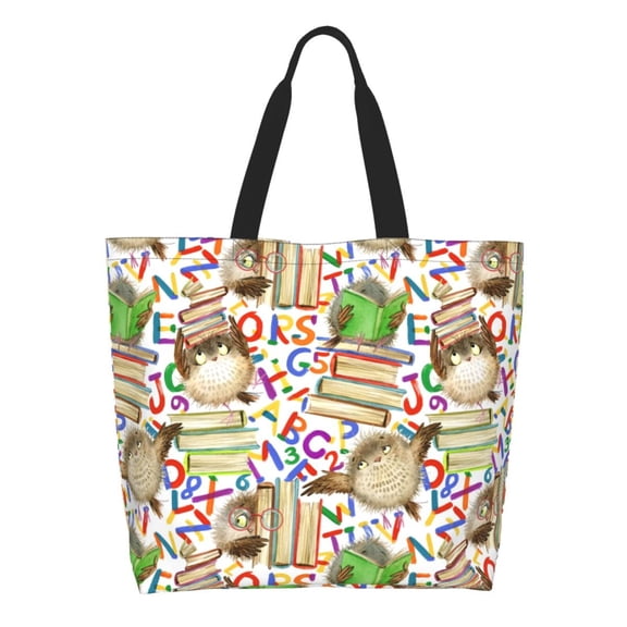 Kdxio Owl Back To School Casual Tote Bags Women Big Capacity Shoulder Bag for Women Travel Shoulder Bags Handbags