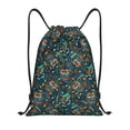 thumbnail image 1 of Kdxio Owl Doodle Print Drawstring Backpack Bag,Waterproof Draw String Back Sack, Gym Drawstring Bags Swim Bag For Unisex, 1 of 1
