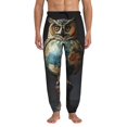 thumbnail image 1 of Kdxio Owl Globe Sculpture Pattern Joggers,Sweatpants for Men with Pockets-Medium, 1 of 5