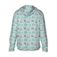 thumbnail image 1 of Kdxio Owl Print Women Men Sun Protection UPF 50+ Jackets Zip Up Long Sleeve Hoodie Hiking Lightweight with Pockets, 1 of 7