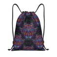 thumbnail image 1 of Kdxio Paisley And Owls Print Drawstring Backpack Bag,Waterproof Draw String Back Sack, Gym Drawstring Bags Swim Bag For Unisex, 1 of 5
