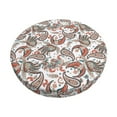 thumbnail image 1 of Kdxio Paisley Floral Print Stool Covers Round,Stretch Round Bar Stool Covers Washable Bar Stool Cushion Slipcover for 12-15 Inch Chair, 1 of 5