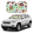 thumbnail image 1 of Kdxio Paisley Print Windshield Sun Shade, Foldable Sun Blocker for Car,Truck,SUV Automotive Interior Sun Protection,Reflective Shade for Front Windshield(Medium), 1 of 7