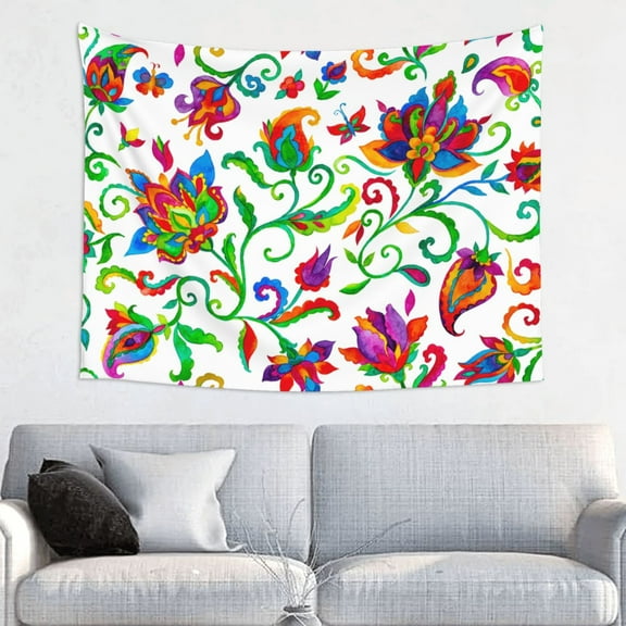 Kdxio Paisley Wall Hanging Tapestries Banner For Bedroom College Dorm Home Living Room Party Decor 29X37 In