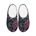 thumbnail image 1 of Kdxio Paisley Women's Men's Slippers Plush Slip-On House Slipper for Winter Indoor Soft Cushion Non-slip Fluffy Slides Slippers-37/38, 1 of 7