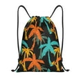 thumbnail image 1 of Kdxio Palm Trees Print Drawstring Backpack Bag,Waterproof Draw String Back Sack, Gym Drawstring Bags Swim Bag For Unisex, 1 of 9