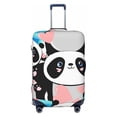 thumbnail image 1 of Kdxio Panda Cute Pink Hearts Pattern Luggage Cover for Travel,Elastic and Durable,Fits 18-32 Inch,Anti-Scratch Suitcase Protector, 1 of 9