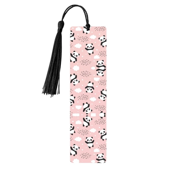 Kdxio Panda Print Metal Tassel Bookmarks,Perfect Gift for Art Lovers and Bookworms Metal Bookmarks for Women