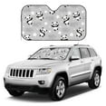 thumbnail image 1 of Kdxio PandasBetween Clouds and Stars Print Windshield Sun Shade, Foldable Sun Blocker for Car,Truck,SUV Automotive Interior Sun Protection,Reflective Shade for Front Windshield(Medium), 1 of 7
