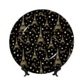 thumbnail image 1 of Kdxio Paris Romantic Bone China Decorative Plate Ceramic Decorative Plate for Home Office Wall Stand Decorative Plates for Home Bedroom-7in, 1 of 6