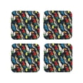 thumbnail image 1 of Kdxio Parrot Funny Coasters,4 Pcs Leather Coasters,Housewarming Gifts,Protect Furniture from Water Marks Scratch and Damage, 1 of 8