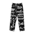 thumbnail image 1 of Kdxio Pasta Bacon Print Men's Sleep Pajama Pant Lounge Pants with Pockets, 1 of 8