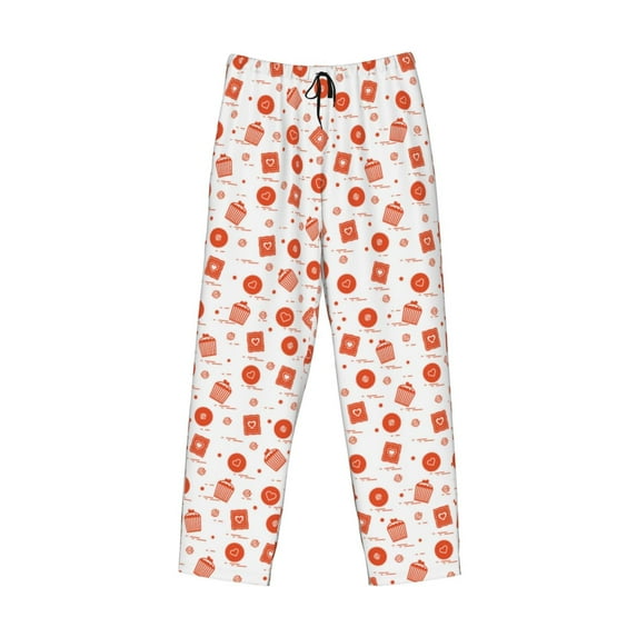Kdxio Pastry Print Men's Sleep Pajama Pant Lounge Pants with Pockets