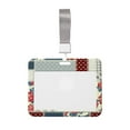 thumbnail image 1 of Kdxio Patchwork In Country Style Card Badge Holder Work Badge Sleeve for Office, School, Factory, ID Credit Cards, Driver Licenses and Passes, 1 of 7