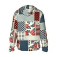 thumbnail image 1 of Kdxio Patchwork In Country Style Print Women Men Sun Protection UPF 50+ Jackets Zip Up Long Sleeve Hoodie Hiking Lightweight with Pockets, 1 of 7