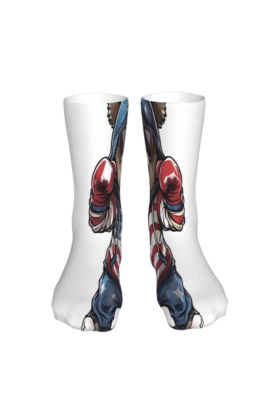 Patriotic Boxing Bear Art 