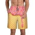 thumbnail image 1 of Kdxio Pattern Mens Casual Shorts - Drawstring Summer Beach Sports Shorts for Men, 1 of 9