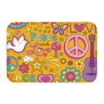 thumbnail image 1 of Kdxio Peace Love and Dove Flower Power,16" x 24", Non-Slip Front Door Mats,Outdoor Welcome Mat Washable, 1 of 9