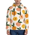 thumbnail image 1 of Kdxio Peach1 Print Mens Casual Hooded Collar Drawstring Hoodies Pullover Sweatshirts Casual Long Sleeve Shirts-XX-Large, 1 of 7
