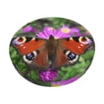 thumbnail image 1 of Kdxio Peacock butterfly Stool Covers Round,Stretch Round Bar Stool Covers Washable Bar Stool Cushion Slipcover for 12-15 Inch Chair-13 inch, 1 of 7
