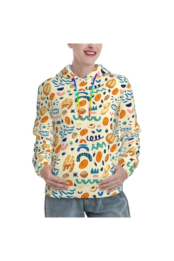 Peanuts 8 Print Womens Oversized Hoodies Sweatshirts Hooded Pullover Tops Sweaters Casual-Large