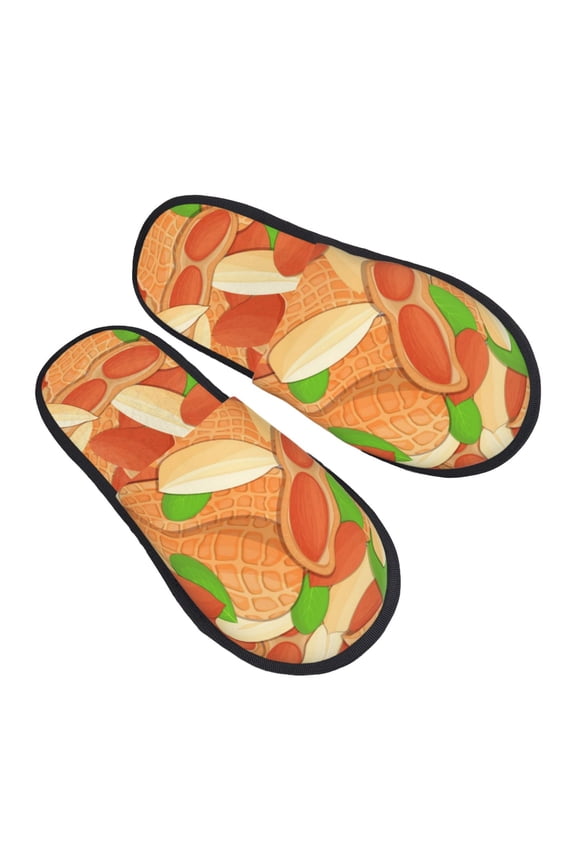 Peanuts1 Pattern Slippers for Women Memory Foam Fuzzy House Slippers Bedroom Non-slip Warm Womens Slippers