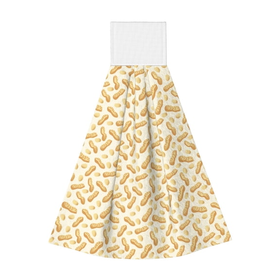 Kdxio Peanuts3 Hand Towel with Loop Hanging Towel Absorbent Tie Towels for Kitchen Tea Bar Bathroom Decor