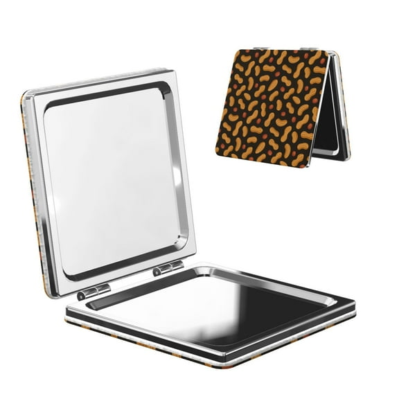 Kdxio Peanuts5 Pocket Mirror, 1X/2X Travel Makeup Mirror 2-Sided Folding Small Mirror Portable Double-Sided Magnifying Cosmetic Mirror for Gift-Square