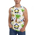 thumbnail image 1 of Kdxio Penguins On The Beach for Men's Muscle T-shirt,Sleeveless for Workout Running Athletic Gym Lounge Casual, 1 of 5