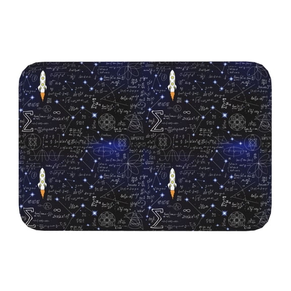 Kdxio Physical Formulas,16" x 24", Non-Slip Front Door Mats,Outdoor Welcome Mat Washable