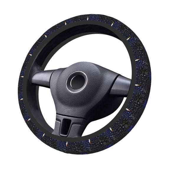 Kdxio Physical Formulas Print Elastic Stretch Steering Wheel Cover,Auto Steering Wheel Cover,15 Inch Anti-Slip,Warm in Winter and Cool in Summer,Fit Suvs,Vans Cars,Trucks