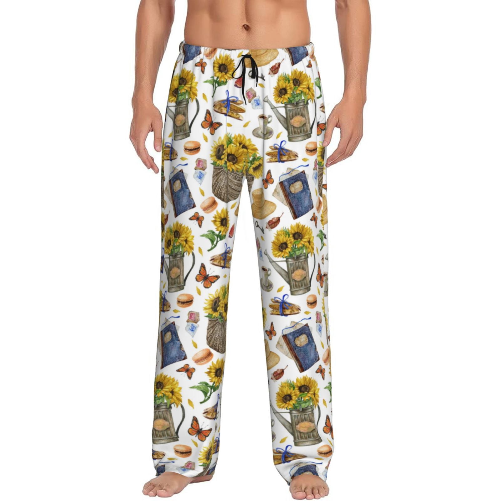 Pinic Pattern Pants Kdxio Picnic Print Men's Sleep Pajama Pant Lounge Pants with Pockets ...