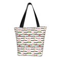 Kdxio Pig And Watermelon Women Reusable Grocery Bags Foldable Ripstop