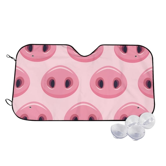 Kdxio Pig Nose Print Windshield Sun Shade,UV Rays and Sun Heat Protection,Sunshade for Car Windshield,Car Shade Front Windshield -