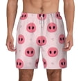 thumbnail image 1 of Kdxio Pig Noses Print Men'S Swim Trunks With Compression Liner 7 Inch Inseam Quick Dry Swim Shorts, 1 of 7