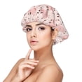thumbnail image 1 of Kdxio Pig Pattern Satin Bonnet Silk Bonnet Hair Bonnet for Sleeping Hair Bonnets for Women Curly Natural Hair, 1 of 6