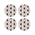 thumbnail image 1 of Kdxio Pigs Funny Coasters,4 Pcs Leather Coasters,Housewarming Gifts,Protect Furniture from Water Marks Scratch and Damage, 1 of 6