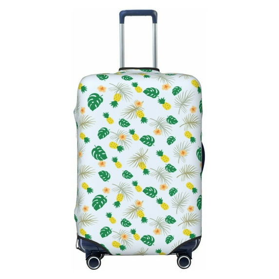 Kdxio Pineapple Pattern Luggage Cover for Travel,Elastic and Durable,Fits 18-32 Inch,-No luggage included