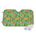 thumbnail image 1 of Kdxio Pineapple Print Windshield Sun Shade,UV Rays and Sun Heat Protection,Sunshade for Car Windshield,Car Shade Front Windshield - Medium, 1 of 6