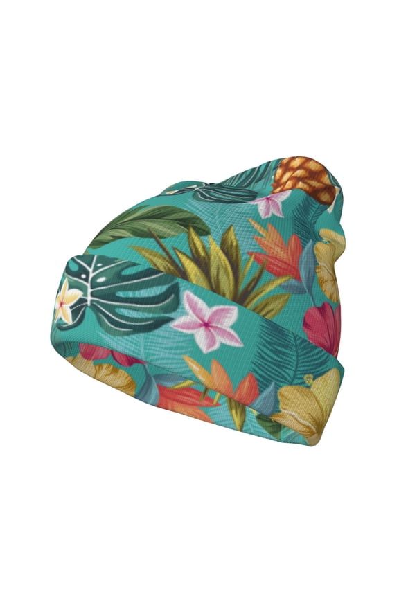 Pineapple Winter Beanie for Men Women Beanie Knit Hat Cuffed Cap Beanie Knit Chunky Snow Cap