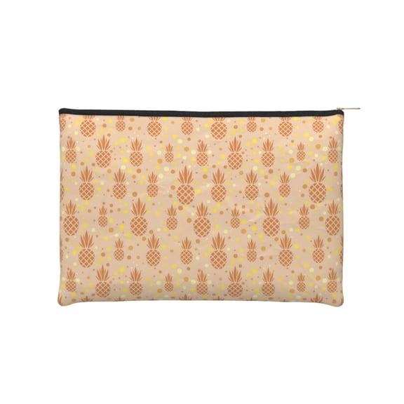 Kdxio Pineapples Makeup Bag Toiletry Bag Canvas Makeup Bags Zipper Cosmetic Pouch Travel Cosmetic Pouch for Women Gifts
