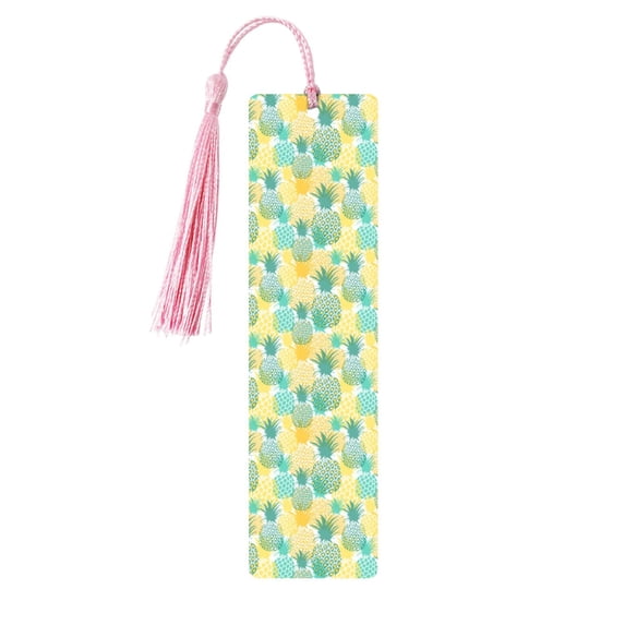 Kdxio Pineapples1 Print Metal Tassel Bookmarks,Perfect Gift for Art Lovers and Bookworms Metal Bookmarks for Women