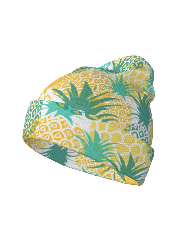 Pineapples1 Winter Beanie for Men Women Beanie Knit Hat Cuffed Cap Beanie Knit Chunky Snow Cap