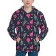thumbnail image 1 of Kdxio Ping Pong Rackets And Balls Pattern Boys Athletic Unisex Boys Girls Hoodie with Pocket Sweatshirts-X-Large, 1 of 6