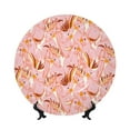 thumbnail image 1 of Kdxio Pink Cockatoo Birds Bone China Decorative Plate Ceramic Decorative Plate for Home Office Wall Stand Decorative Plates for Home Bedroom-7in, 1 of 6